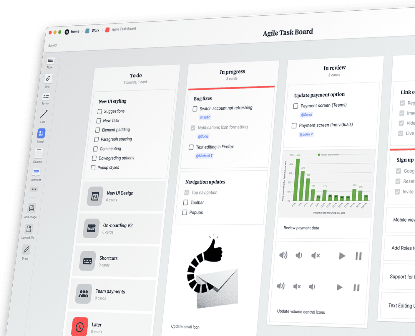 Agile task board