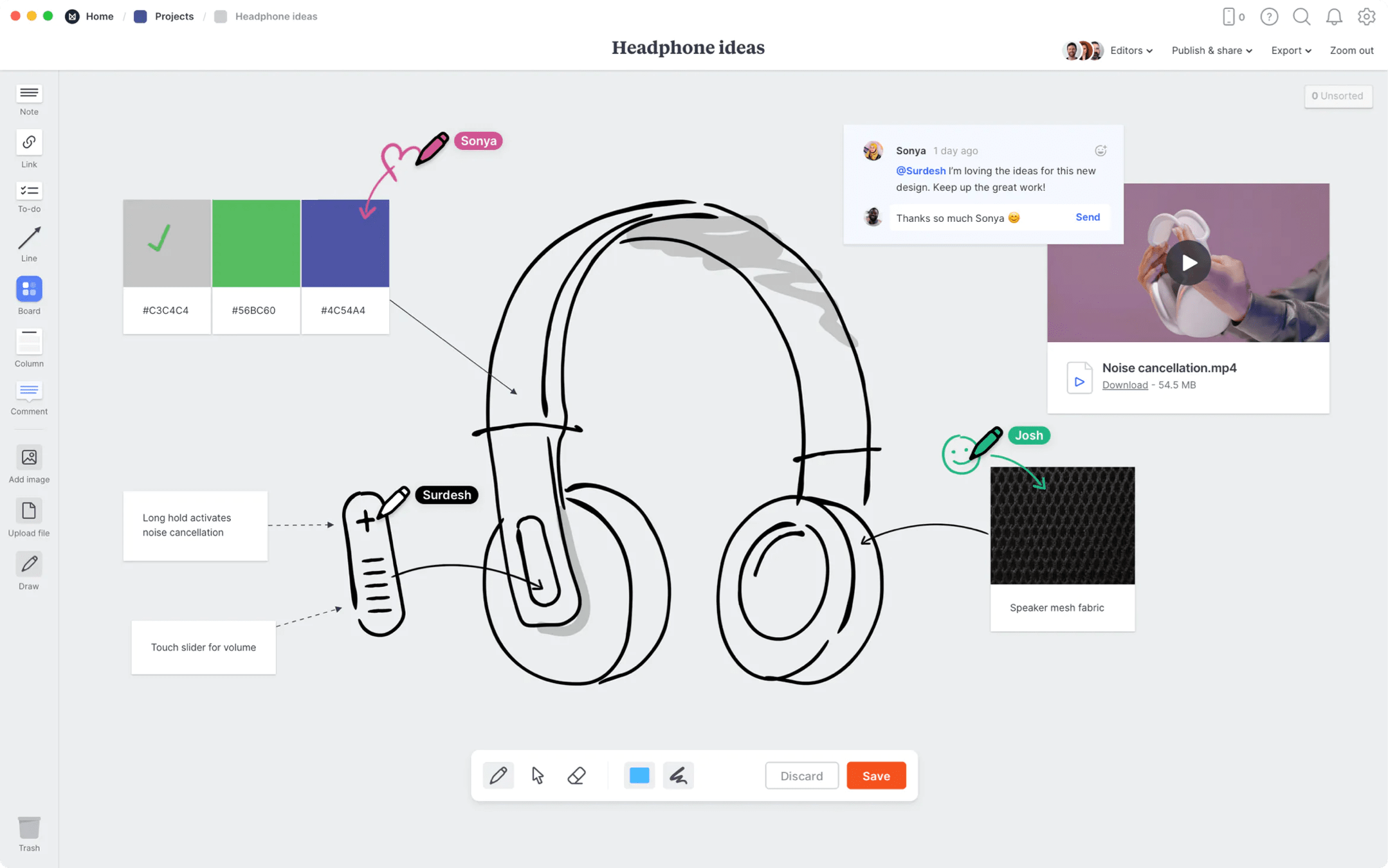 Whiteboard app